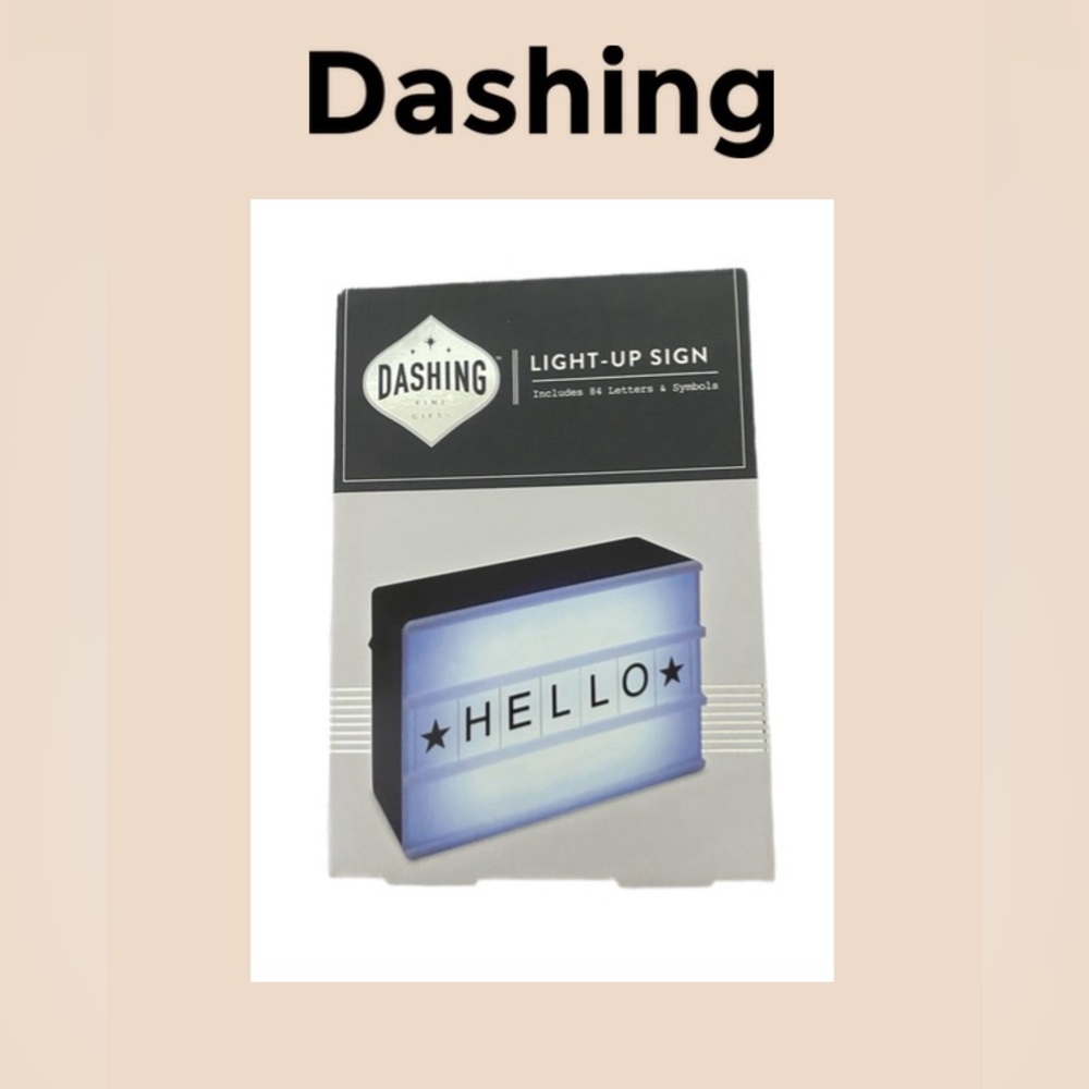 Dashing Light-Up Sign